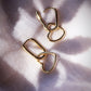 Elongated Dangling Heart Huggie Hoop Earrings - Pu’uwai