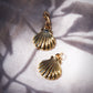 Gold Scallop Shell Charm