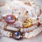Choose your Gold Stretchy Puka Shell Bracelet - Gold Ali'ikai