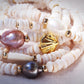 Choose your Gold Stretchy Puka Shell Bracelet - Gold Ali'ikai