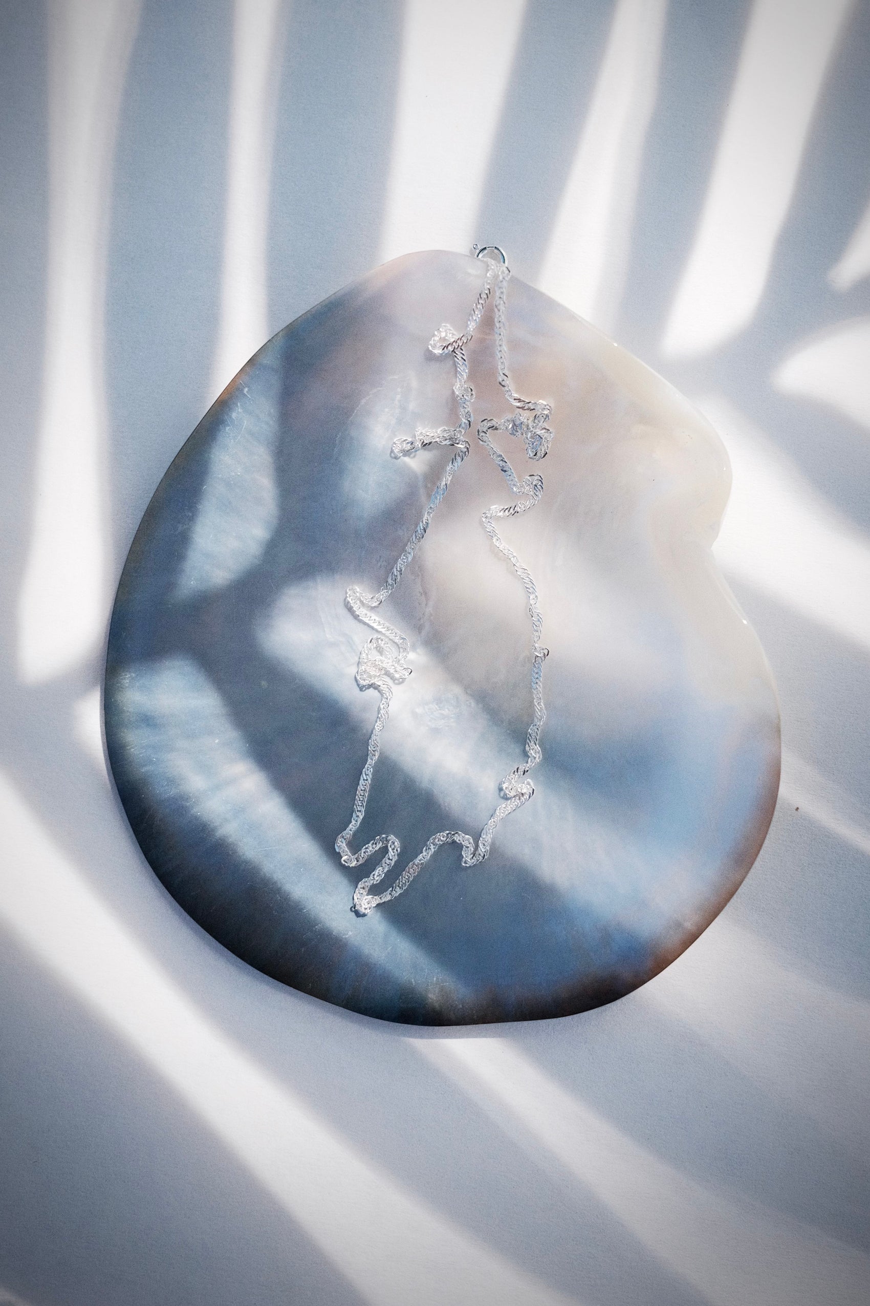 Sterling Silver Singapore Chain Necklace - Luana