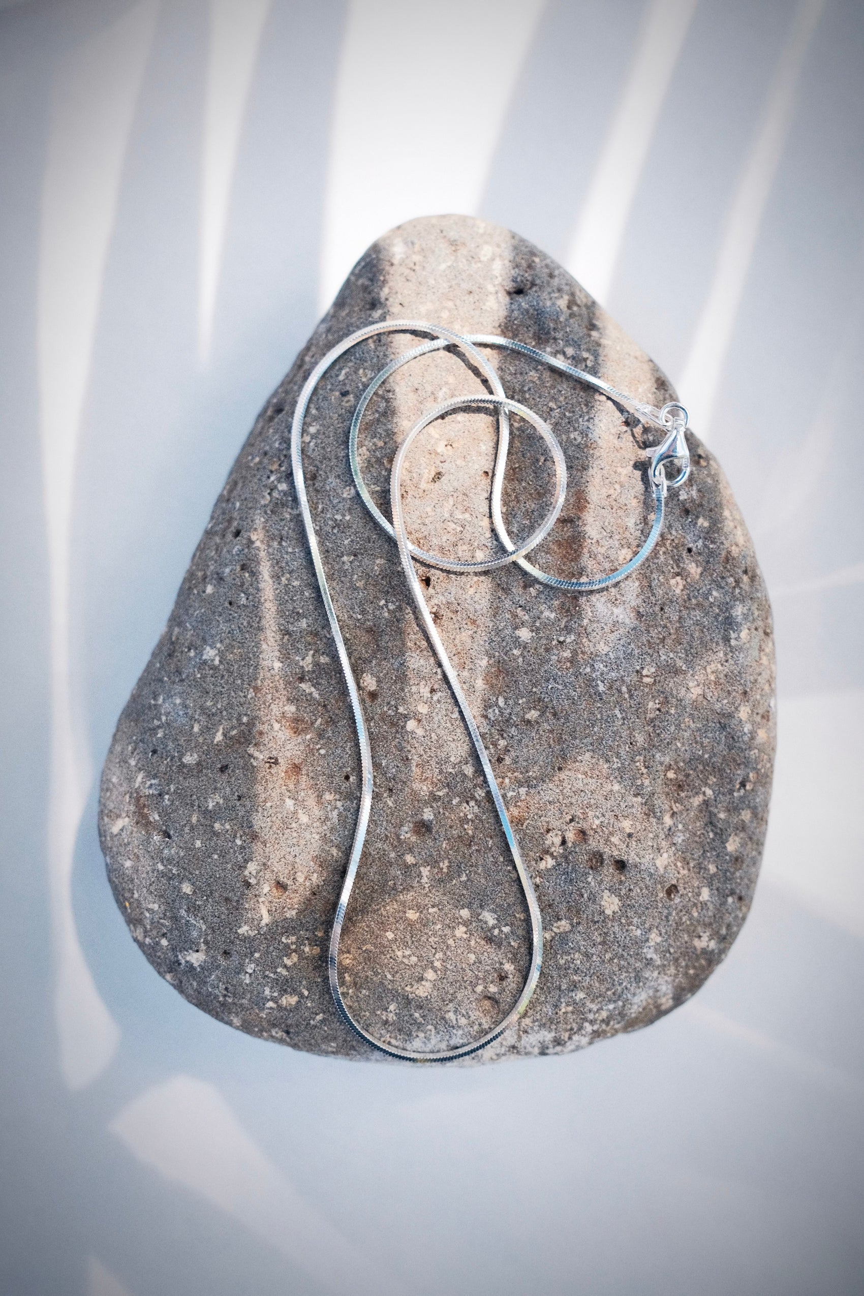 Mini Silver Herringbone Chain - Laka