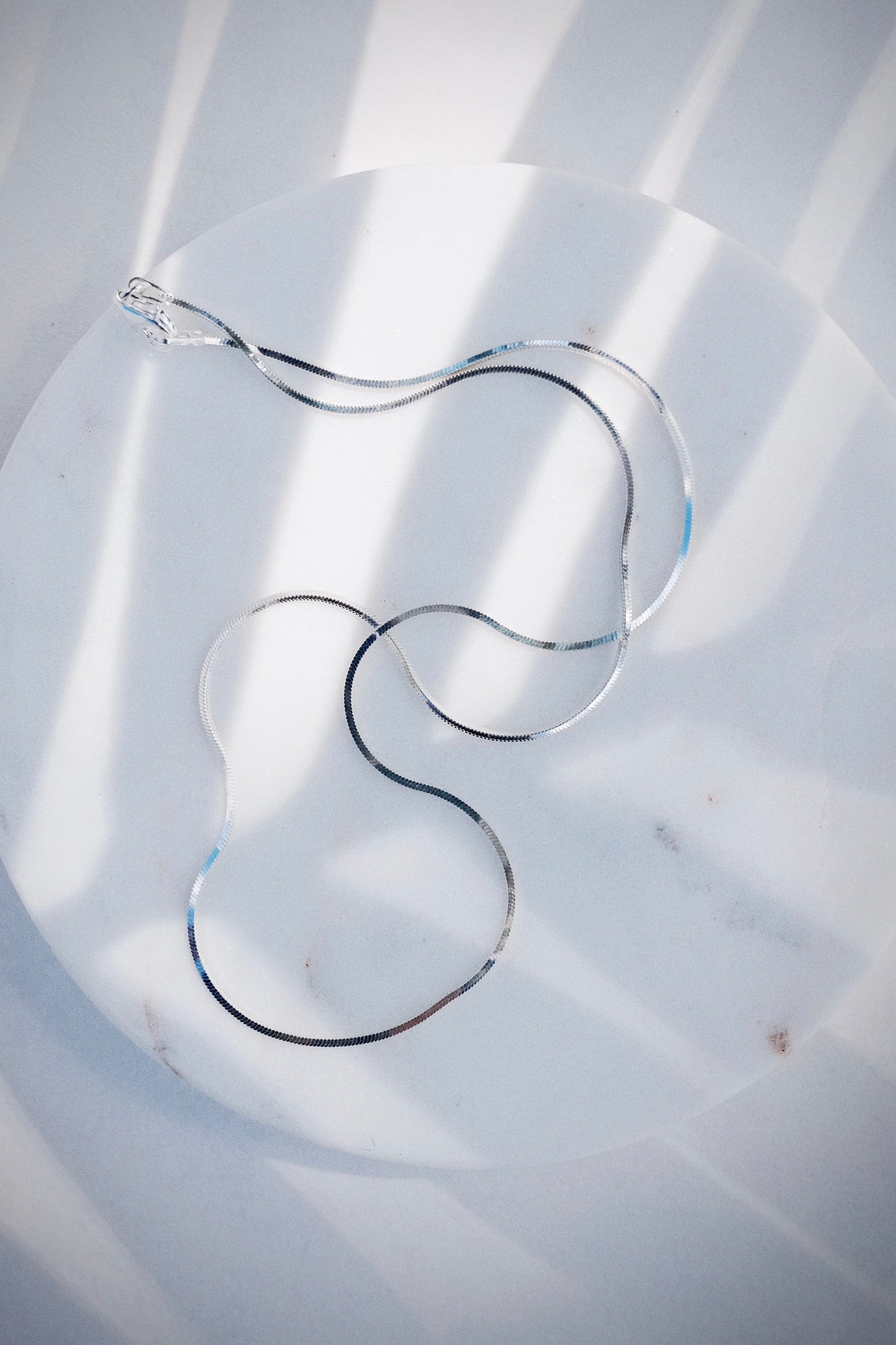Mini Silver Herringbone Chain - Laka