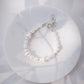 Silver Puka Shell Pearl Bracelet - Maka