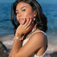 Silver Flameball Pearl Drop Earrings - Kiele