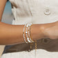 Gemstone Puka Shell Bracelet - Ke'alohi