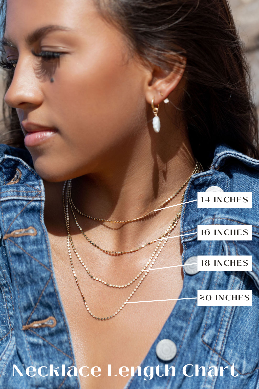 Gold Flat Dot Chain Necklace - Makali'i