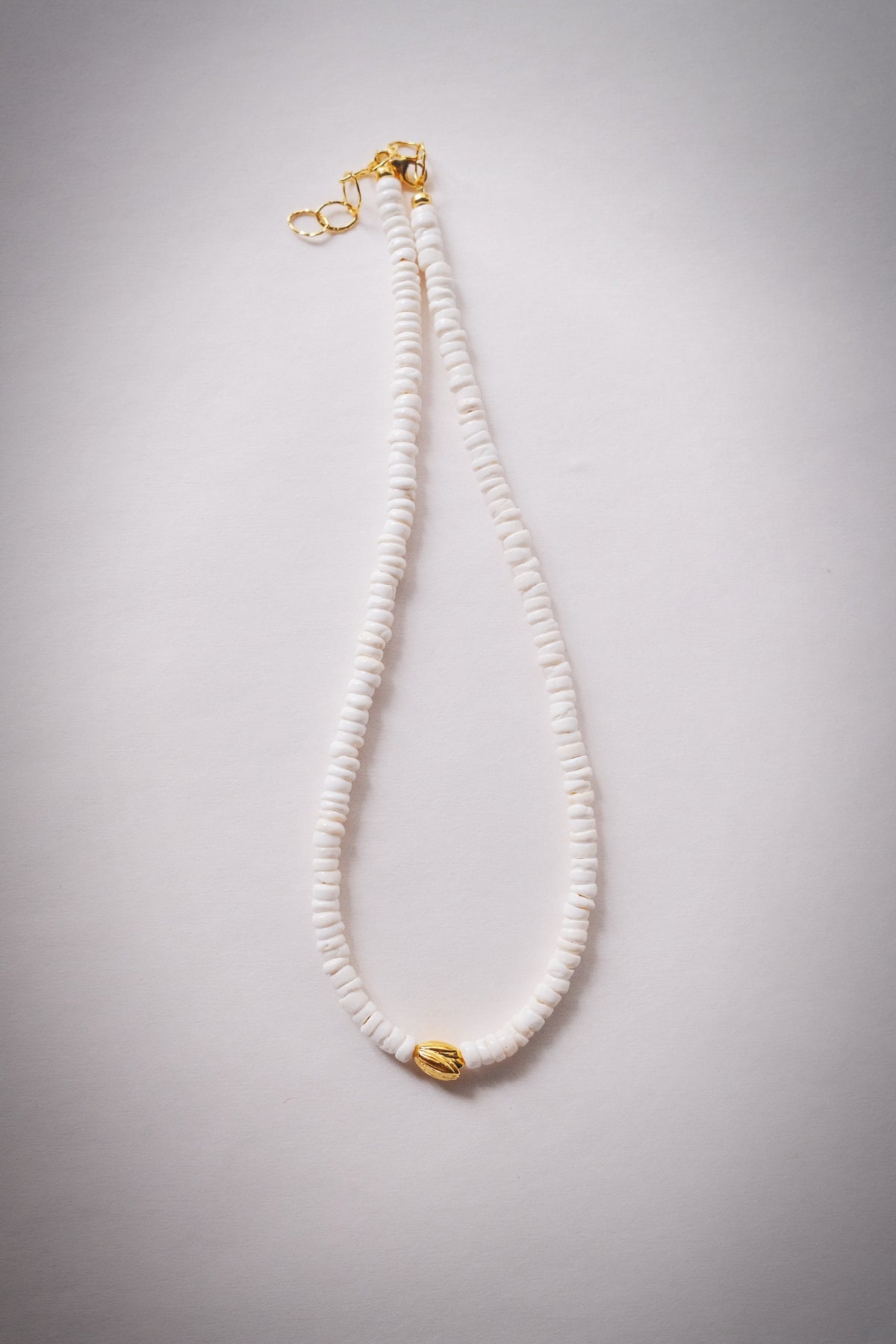 Puka Shell & Gold Pikake Necklace - Kailani