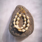 Resin Pikake & Pearl Beaded Bracelet - Gold Kupuna