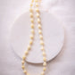 Resin Pikake & Pearl Beaded Necklace - Gold Kupuna