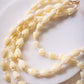 Resin Pikake & Pearl Beaded Necklace - Gold Kupuna