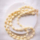 Resin Pikake & Pearl Beaded Necklace - Gold Kupuna