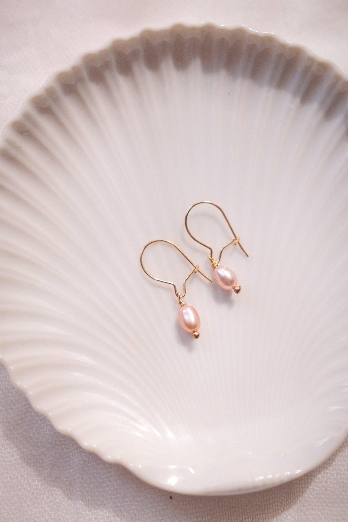 Rice Pearl Drop Earrings - Gold or Silver