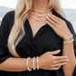 Mixed Shell & Pearl Pikake Bracelet - Silver Kahakai