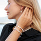 Gold Puka Shell Endless Hoop Earrings - Kailani