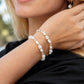 Mixed Shell & Pearl Pikake Bracelet - Silver Kahakai