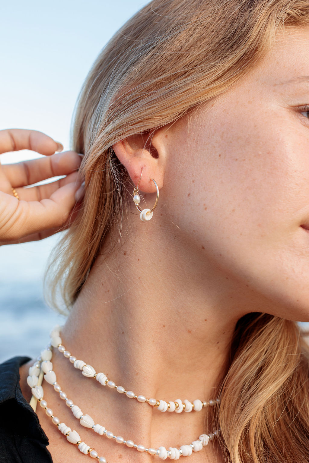 Rice Pearl Drop Earrings - Gold or Silver