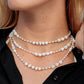 Mixed Shell & Pearl Pikake Necklace - Silver Kahakai