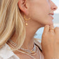 Pink Rice Pearl & Silver Bead Adjustable Bracelet - Silver Liko