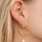Gold Pikake Threader Earrings - Mānai