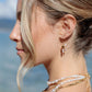 Gold Pikake & Pearl Dangle Earrings - Makamae
