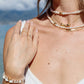 Triple Floating Gold Pikake Charm Necklace - Kālewa