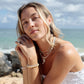 White Rice Pearl & Silver Bead Adjustable Necklace - Silver Keʻokeʻo