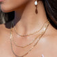 Gold Filled Sphere Box Chain Necklace - Kahiwa