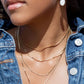 Gold Flat Dot Chain Necklace - Makali'i