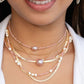 Single Floating Pink Pearl Necklace - Lokapele