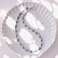 Peacock Rice Pearl & Silver Bead Adjustable Anklet - Silver Pāʻū