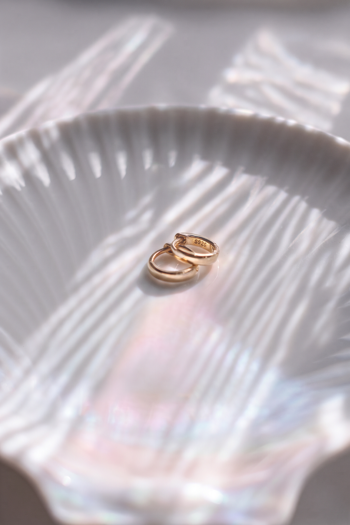 Petite Squared Gold Huggie Hoop Earrings - Kalalea
