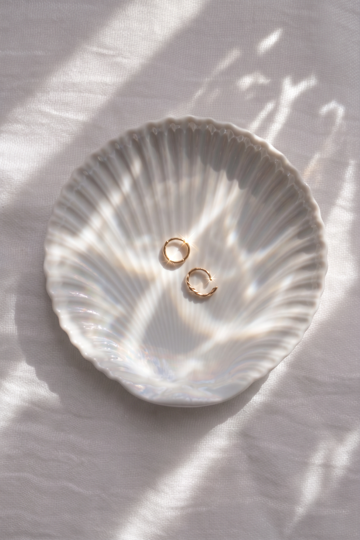 Petite Squared Gold Huggie Hoop Earrings - Kalalea