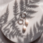 Sterling Silver Latch Pikake Hoop Earrings - Healani