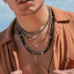 Unisex Men's Silver Sandalwood Necklace - Lanakila