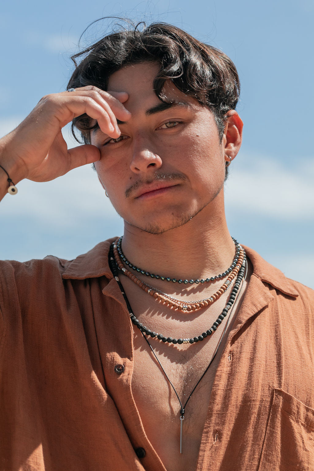Unisex Black Pearl Necklace - Akoni