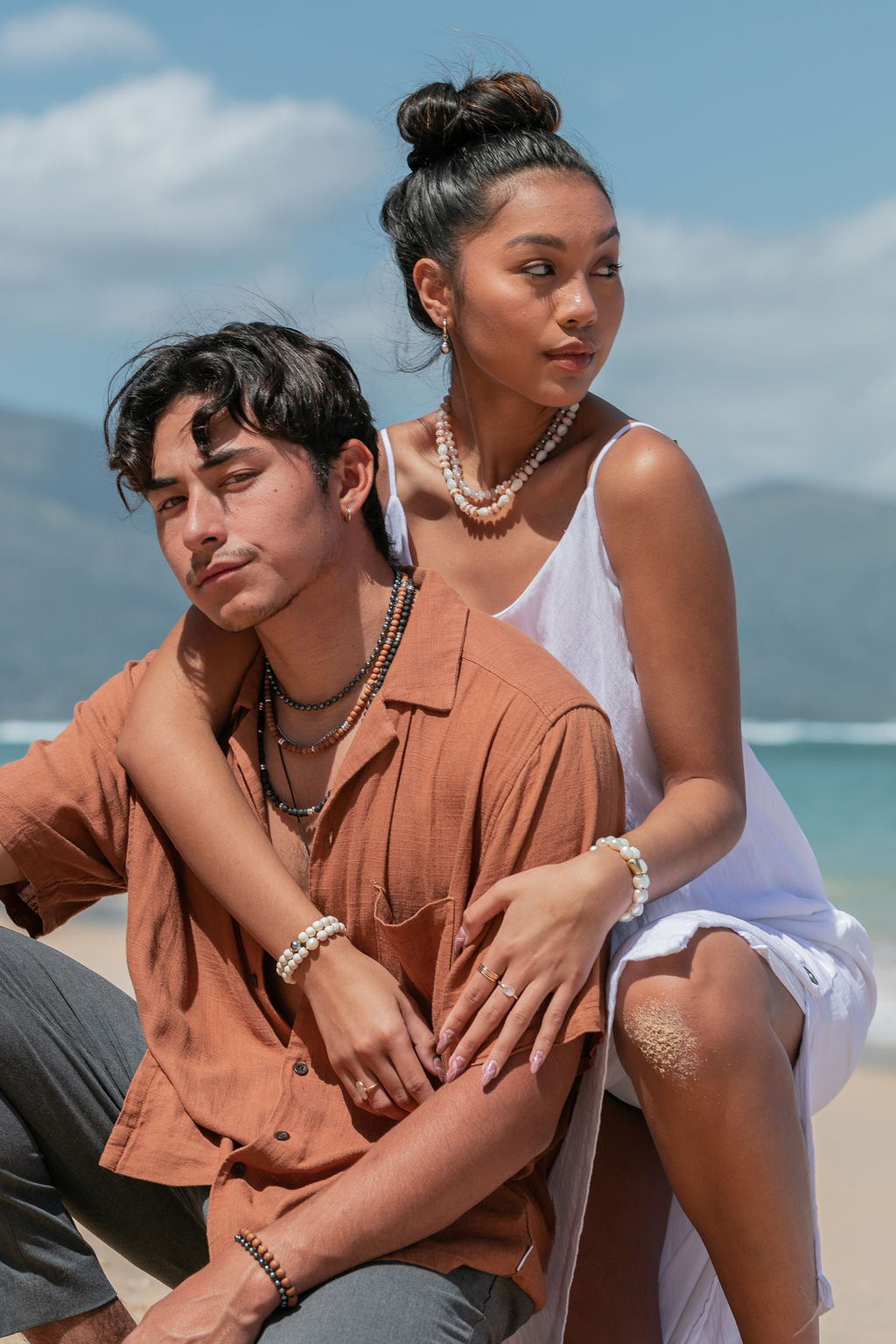 Unisex Black Pearl Necklace - Akoni