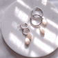 Sterling Silver Latch Pikake Hoop Earrings - Healani