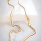 18kt Gold Filled Thick Flat Snake Chain Necklace - Nui