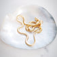 18kt Gold Filled Thick Flat Snake Chain Necklace - Nui