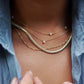 18kt Gold Filled Thick Flat Snake Chain Necklace - Nui
