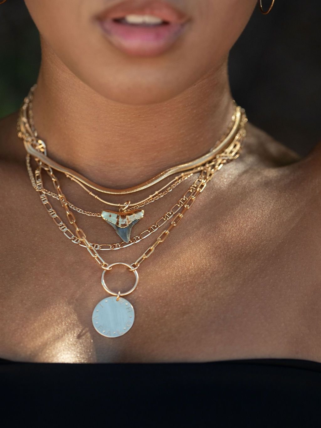 Gold Necklace - 18kt Gold Filled Thick Flat Snake Chain Necklace - Nui - ke aloha jewelry