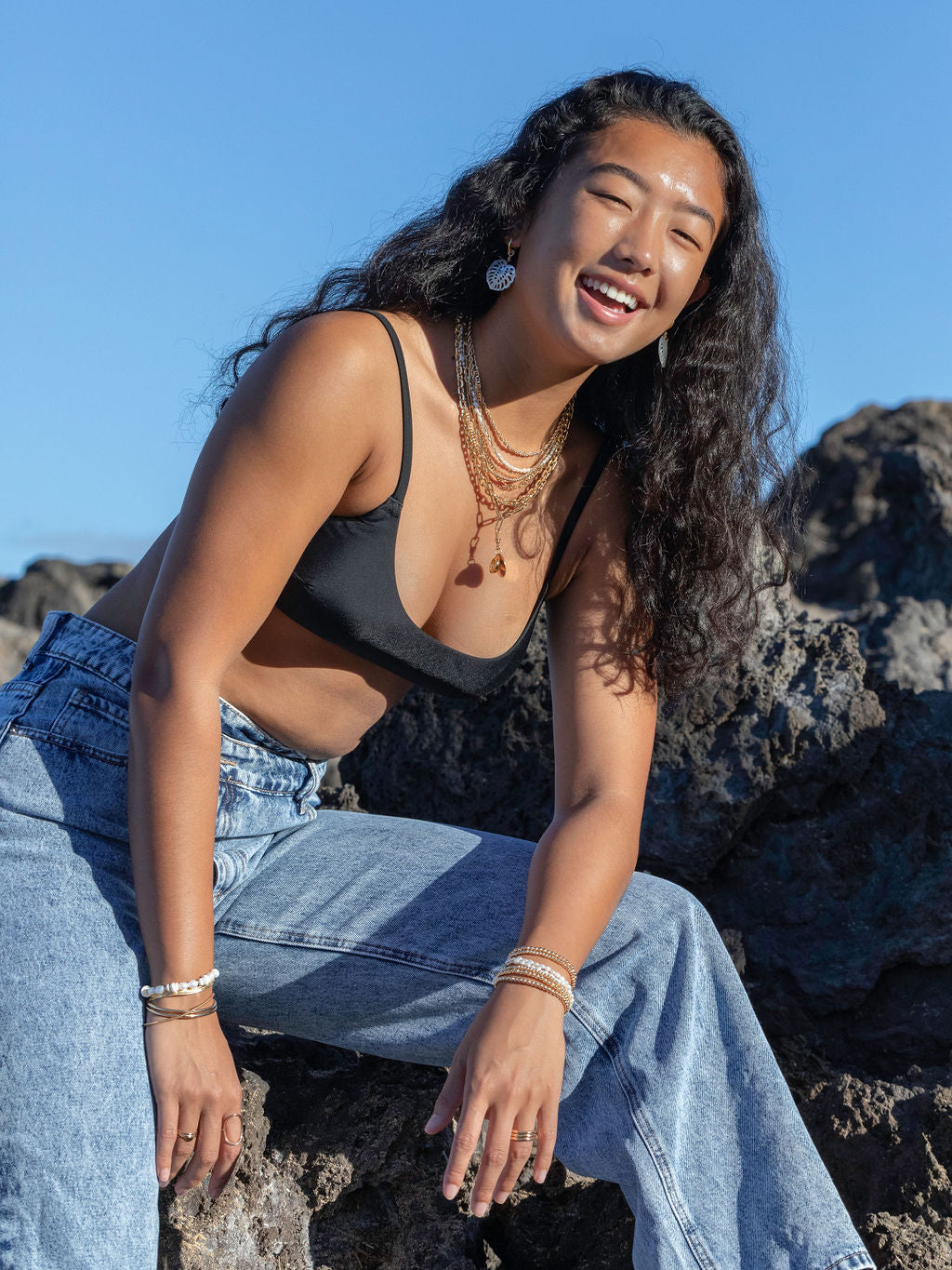 Sale - Chunky Paperclip Link Gold Chain Necklace - Nāwai