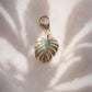 Gold Monstera Charm