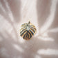 Gold Monstera Charm