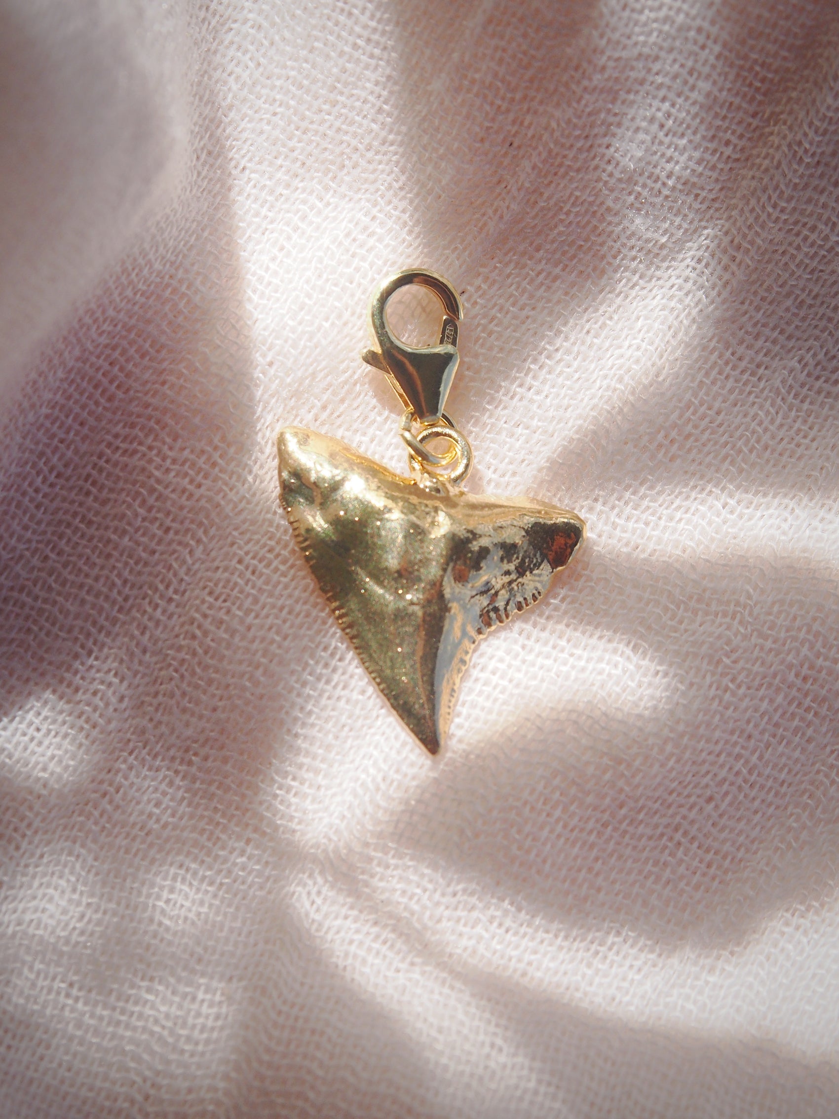 Gold Plated Shark Tooth Charm