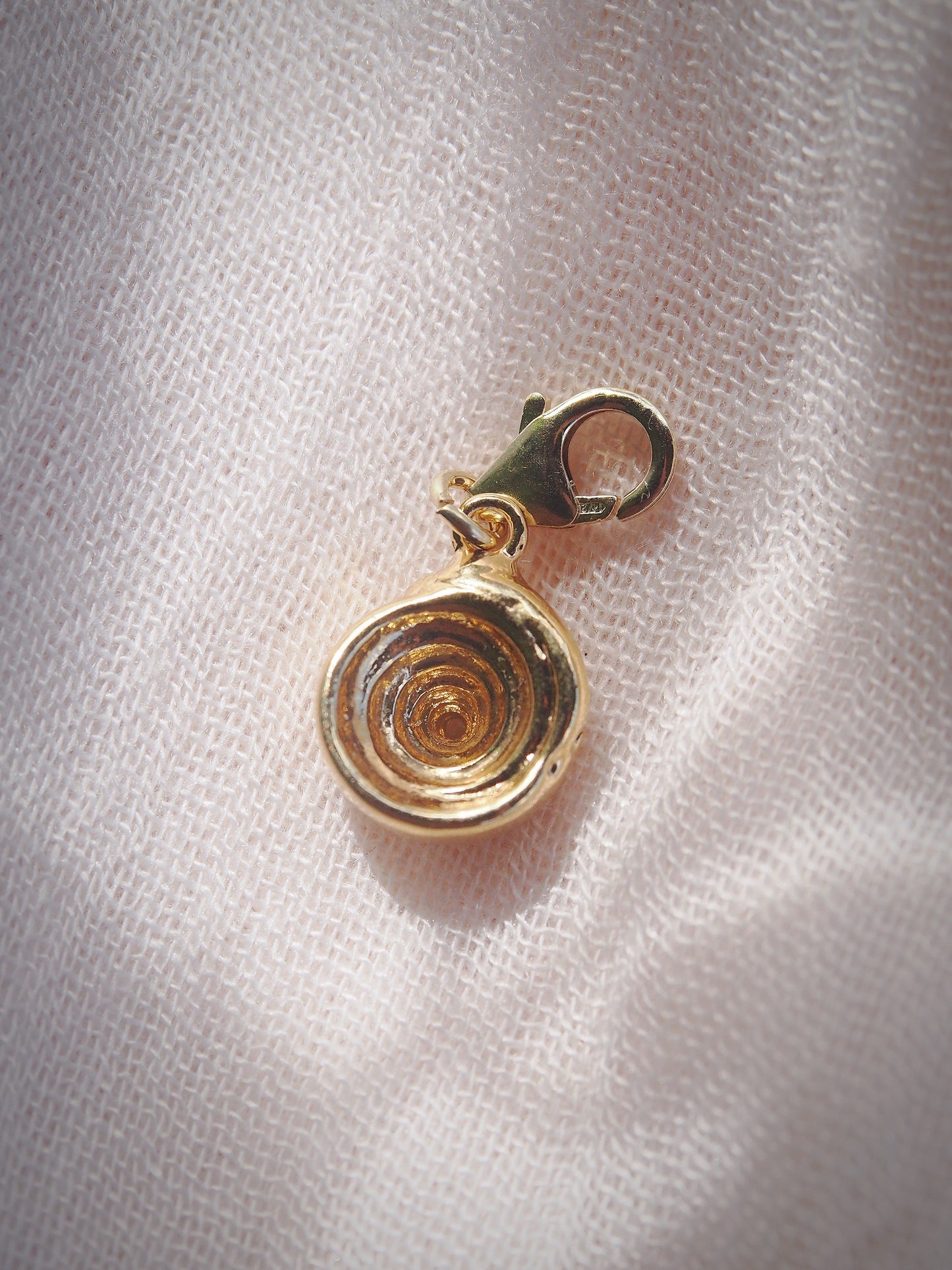 Gold Plated Puka Shell Charm