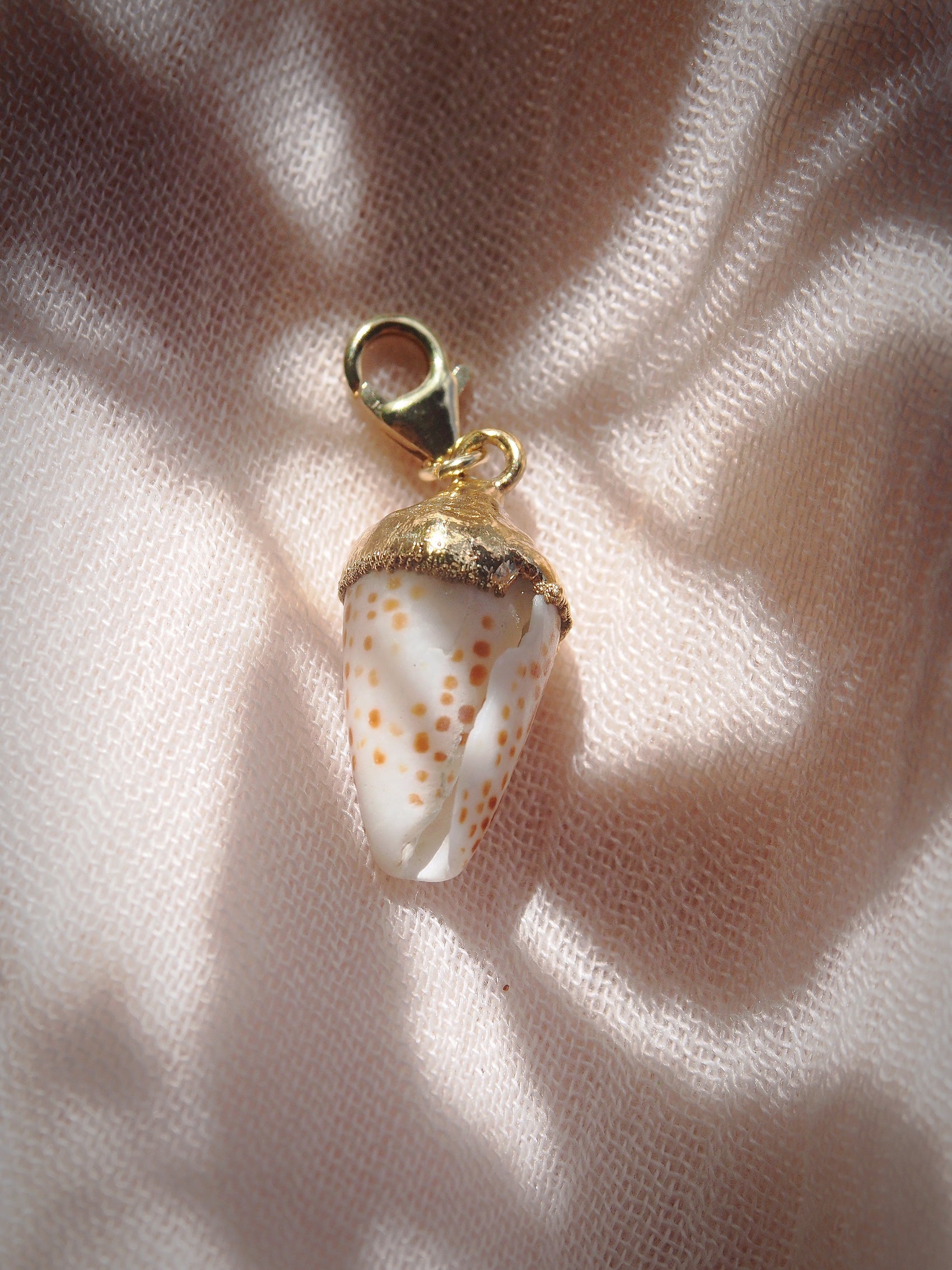 Gold Plated Cone Shell Charm