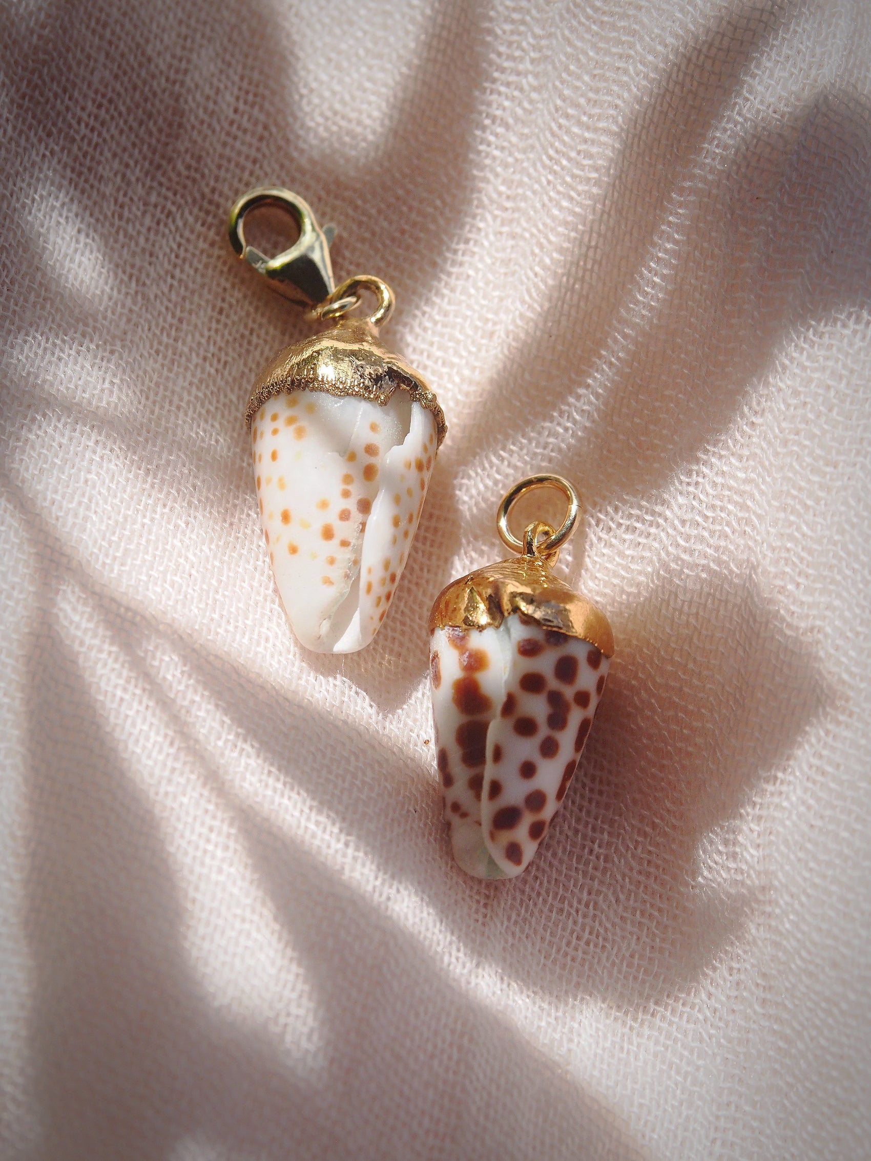 Gold Plated Cone Shell Charm