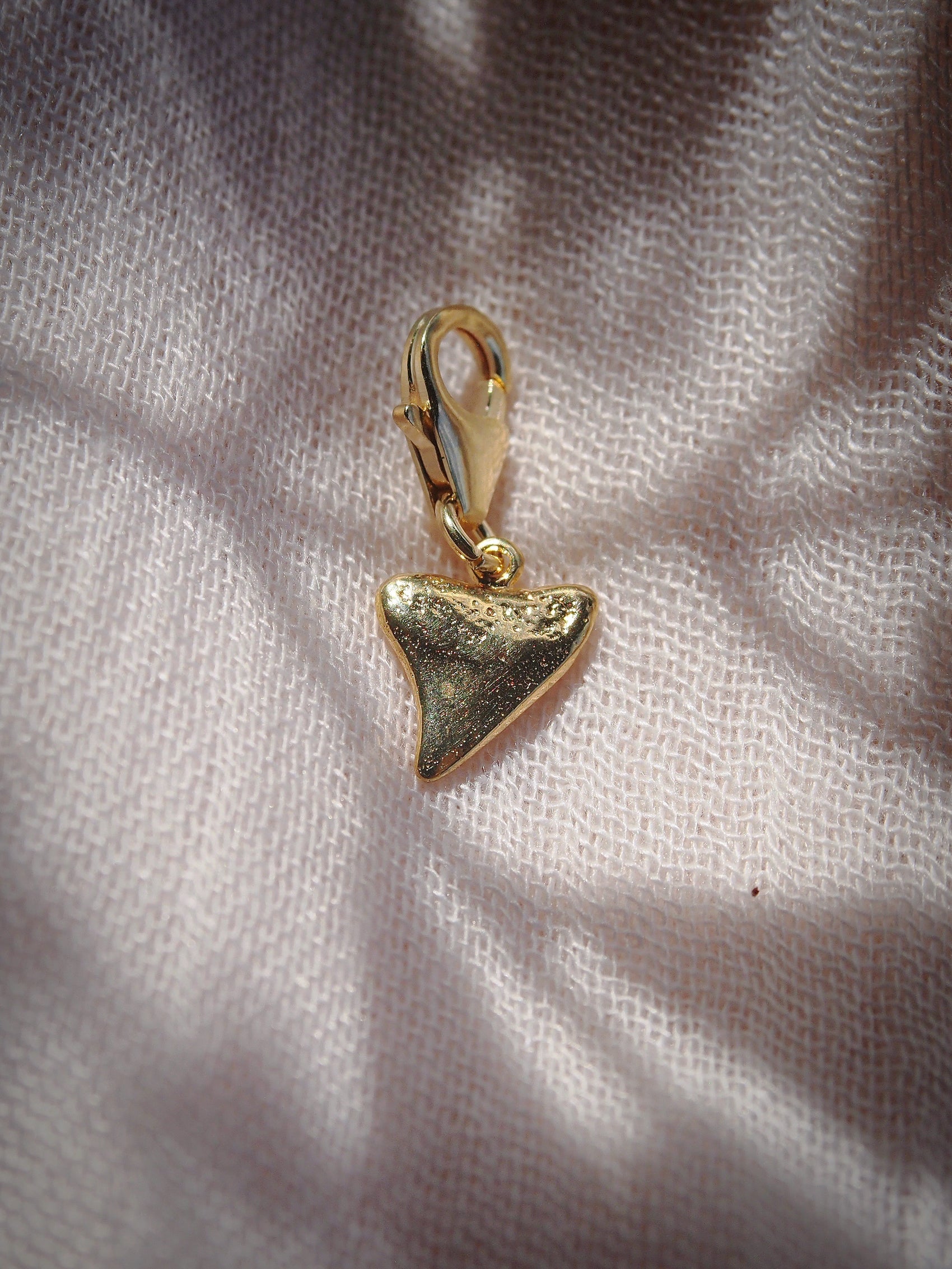 Petite Gold Shark Tooth Charm